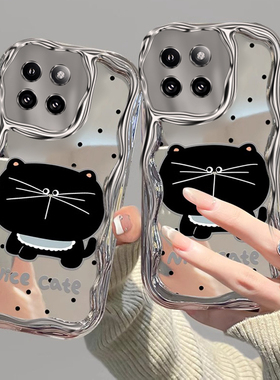 适用小米civi4Pro手机保护壳civi3/2女新款1s波点大脸猫MIUI15可爱卡通创意高级感14ultra全包13防摔12挂绳11