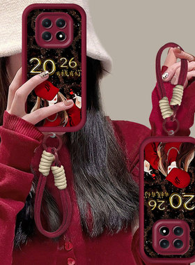 适用红米note15手机壳14ProPlus豹纹女孩13Pro+女新款保护套12Turbo全包硅胶11防摔挂绳10高级感2026新年款