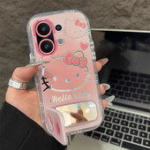 适用vivoS30手机壳S30Promini女网红爆款 s20Pro可爱卡通s19轻奢高级s18e化妆镜支架s17全包s16防摔s15保护套