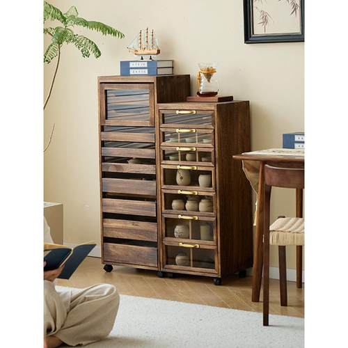 实木牙科柜琅琊柜茶水柜茶具柜黑胡桃珠宝柜首饰文玩柜收纳