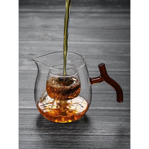 小青柑专用泡茶壶黑晶炉煮茶冲茶器家用耐热玻璃茶具茶杯套装单壶