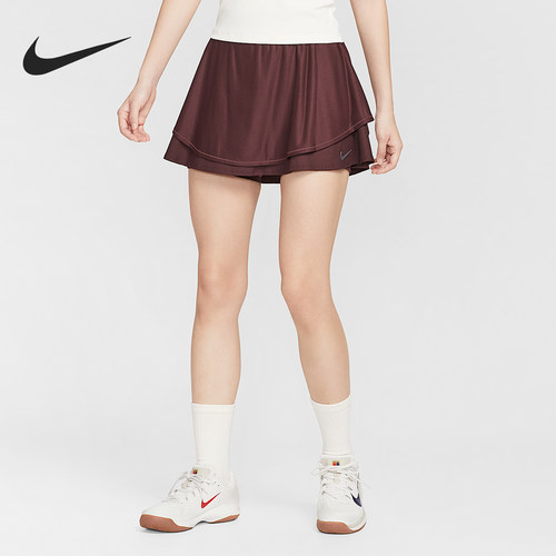 Nike/耐克正品Dri-FIT女士网球高腰运动透气半身裙HJ8985-652