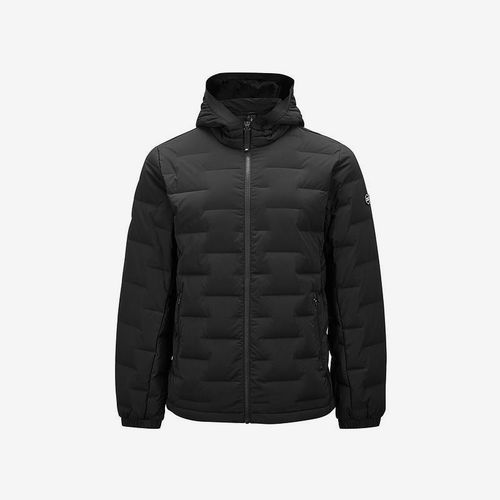 Skechers/斯凯奇正品冬季款男士简约拉链梭织短款羽绒服P424M012