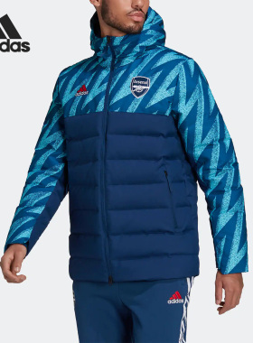 Adidas/阿迪达斯正品阿森纳足球男子运动保暖羽绒服GR4230