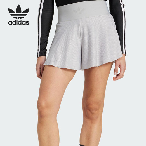 Adidas/阿迪达斯正品三叶草女士芭蕾风网眼时尚短裤JJ0913