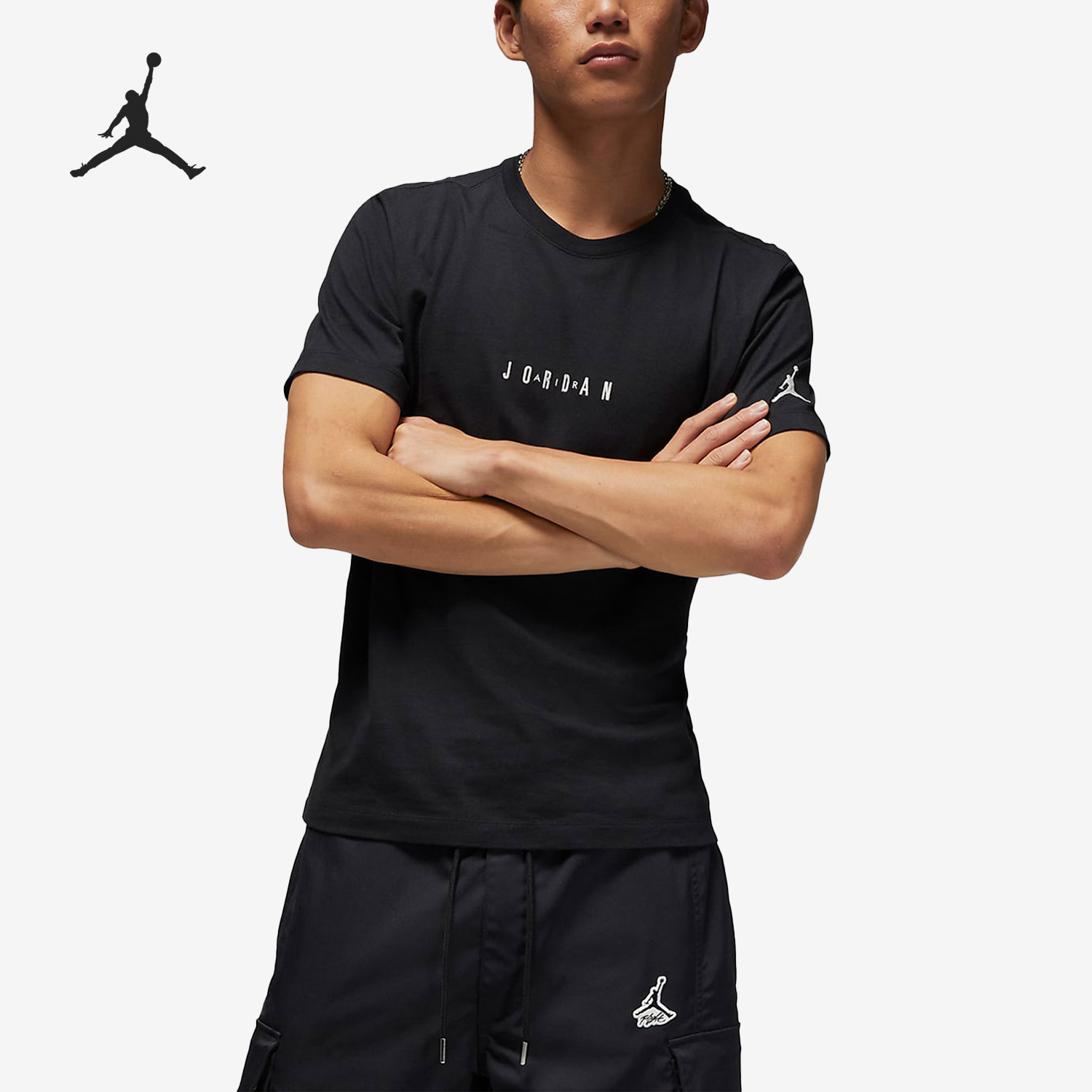 Nike/耐克正品JORDAN男子透气圆领运动休闲短袖T恤DM3183-010