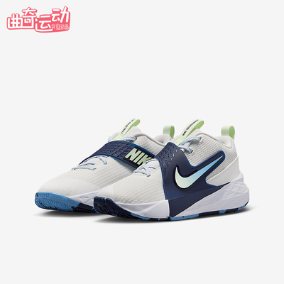 Nike/耐克正品TeamHustleD12新款儿童经典白蓝色篮球鞋HF6279-104