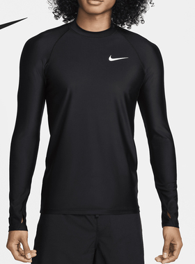 Nike/耐克正品Swim Whitewater男士防晒长袖冲浪衣FZ6241-010