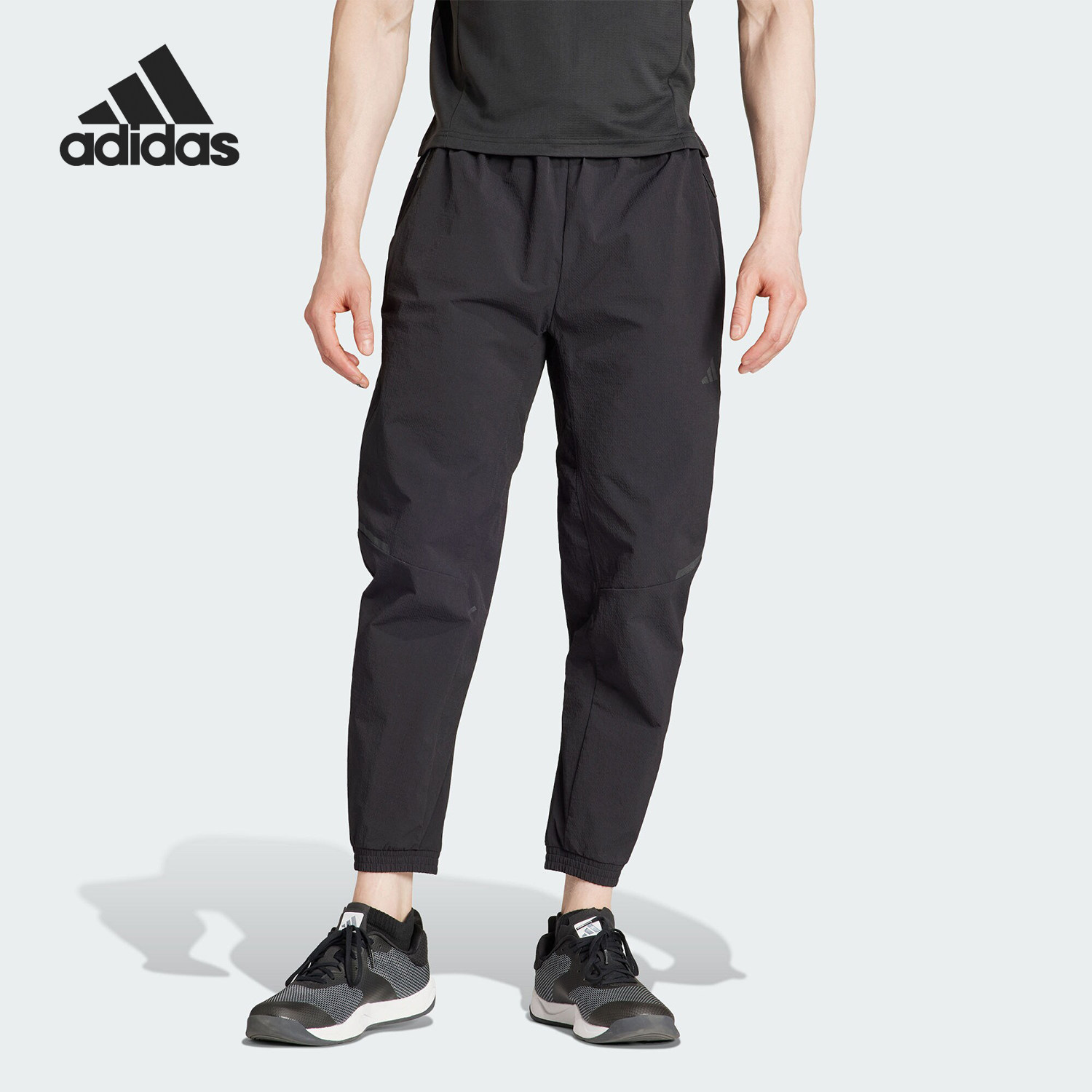 阿迪达斯男士运动健身裤