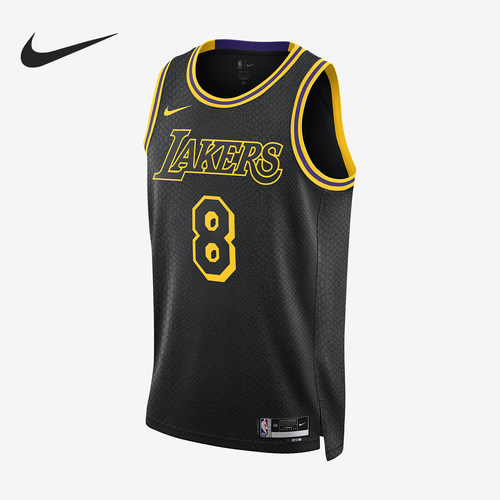 Nike/耐克正品洛杉矶湖人队男士复刻透气舒适球衣FN7297-010
