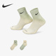 耐克正品 夏季 男女跑步运动休闲短袜两双装 Nike DH6304 913