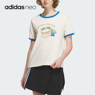 阿迪达斯女子运动短袖