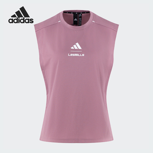 女士运动透气无袖 Adidas 新款 当季 背心JE1805 阿迪达斯正品