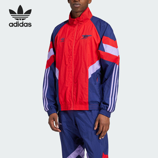 拼接足球宽松立领外套IS6503 三叶草男士 Adidas 阿迪达斯正品