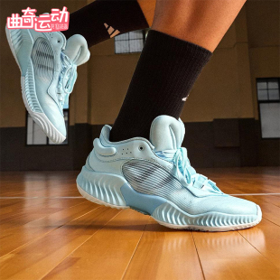 Adidas 男士 训练减震耐磨运动低帮系带篮球鞋 JH5839 阿迪达斯正品