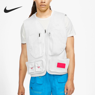 Nike/耐克正品新款男士运动户外网眼多口袋马甲CN4585-100