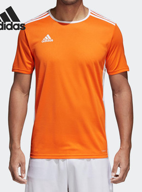 Adidas/阿迪达斯正品男子吸汗运动足球训练短袖T恤 CD8366