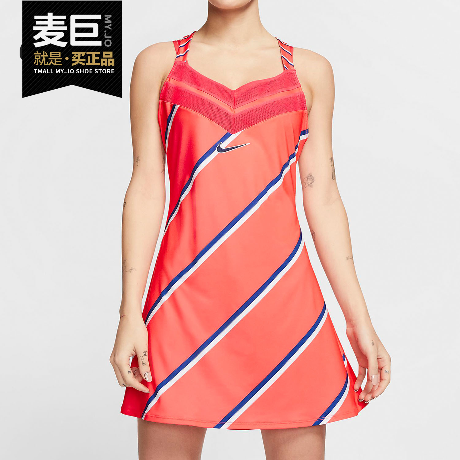 Nike/耐克正品当季新款 COURT女子休闲网球运动连衣裙 CI9227