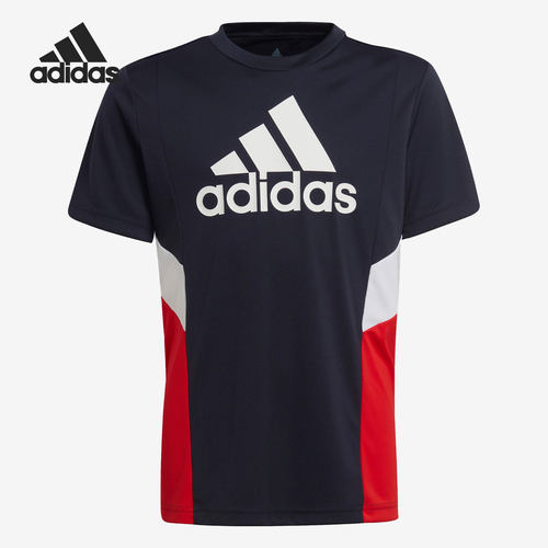 Adidas/阿迪达斯正品当季新款大童透气运动短袖T恤HA4027