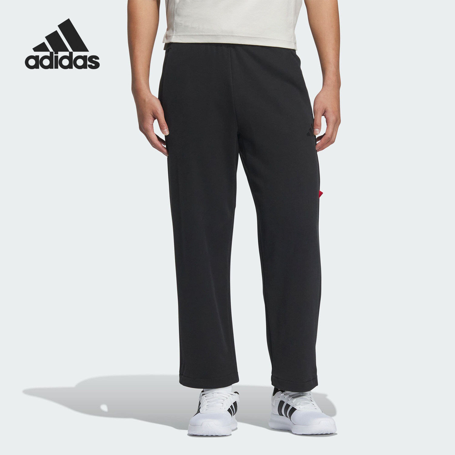 Adidas/阿迪达斯正品运动男士直筒简约透气运动休闲裤JM1010