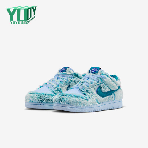Nike/耐克正品Dunk Low小童低帮日常毛绒休闲运动鞋IM7170-441