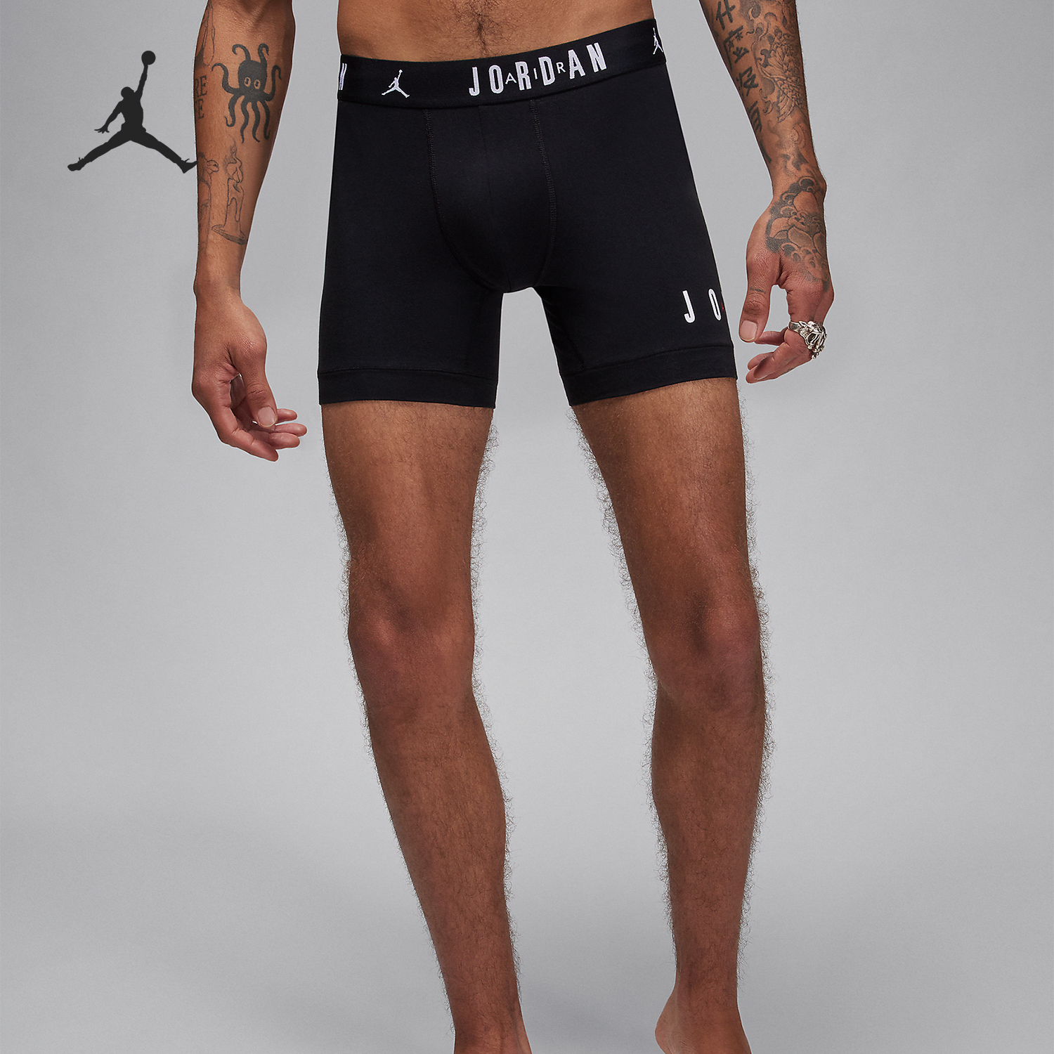 Nike/耐克正品JORDAN男士运动针织透气内裤两条装HF7298-010