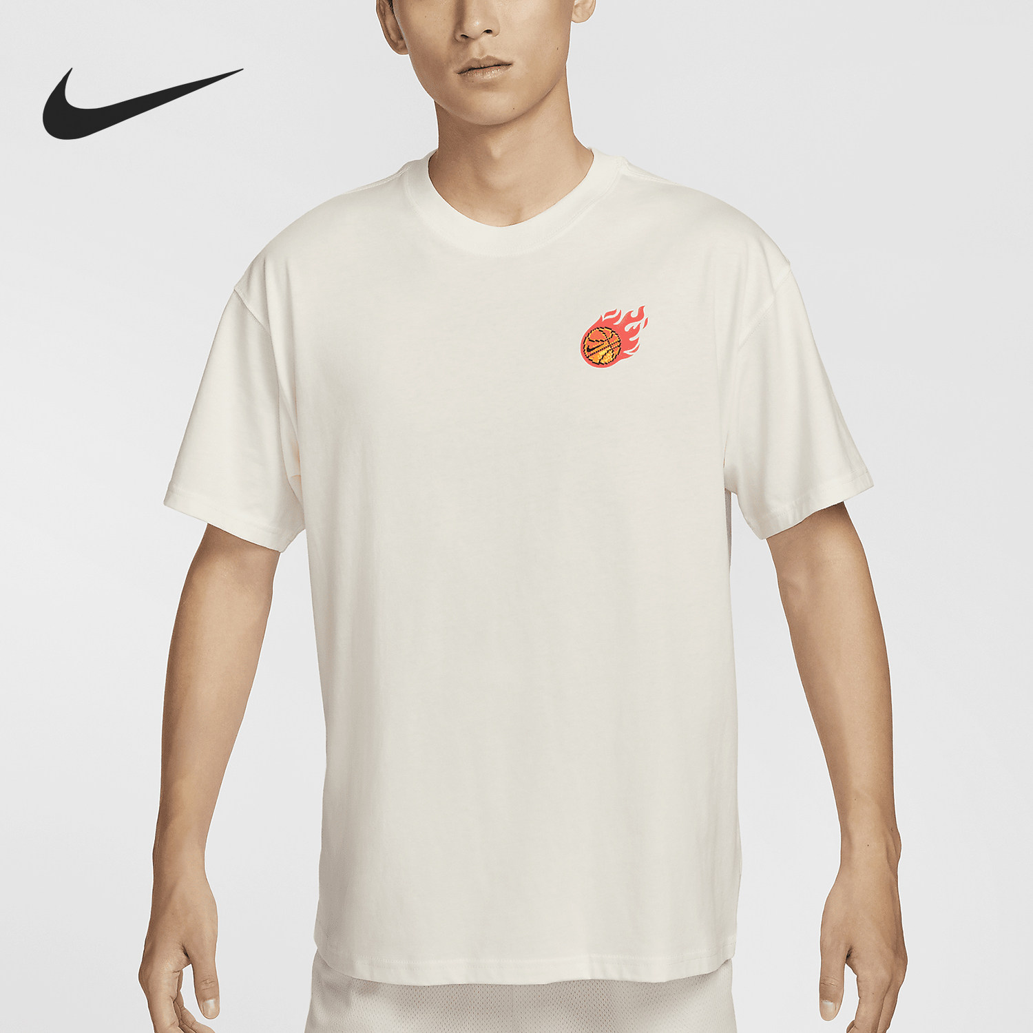 Nike/耐克正品2024新款男士印花篮球透气运动短袖FZ8082-133