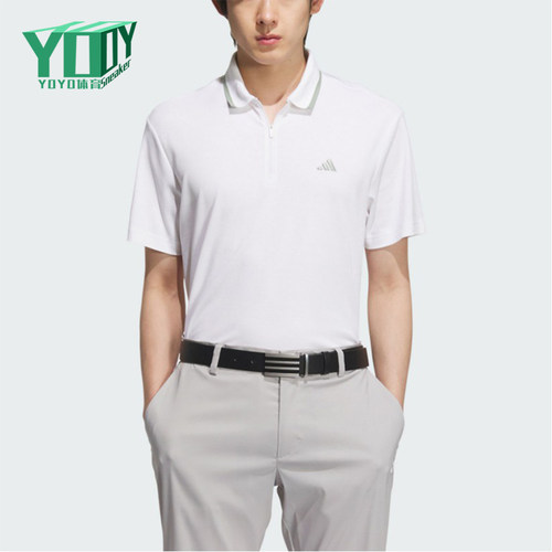 Adidas/阿迪达斯正品新款男女白色亲肤经典休闲短袖Polo衫JE8326