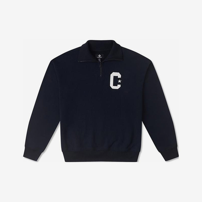 Converse/匡威正品新款男女同款翻领宽松复古卫衣10026553-A01