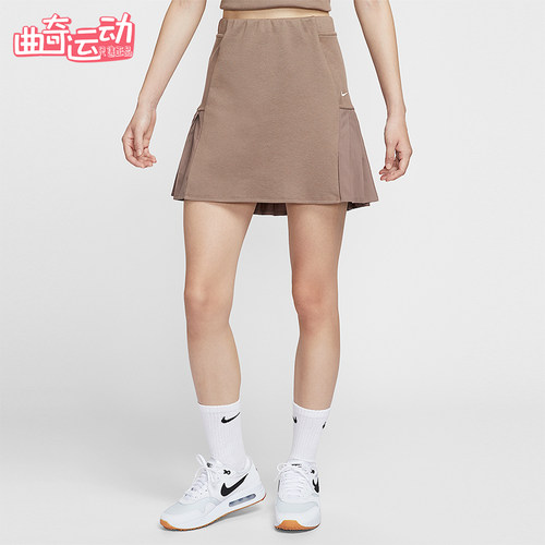 Nike/耐克正品2025女士耐穿运动高尔夫透气梭织半身裙IF8532-214
