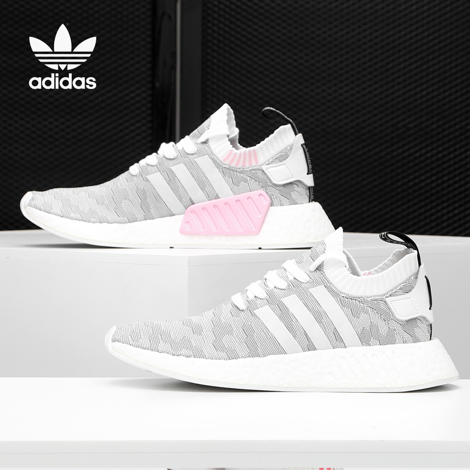 阿迪达斯三叶草NMD男女跑步鞋