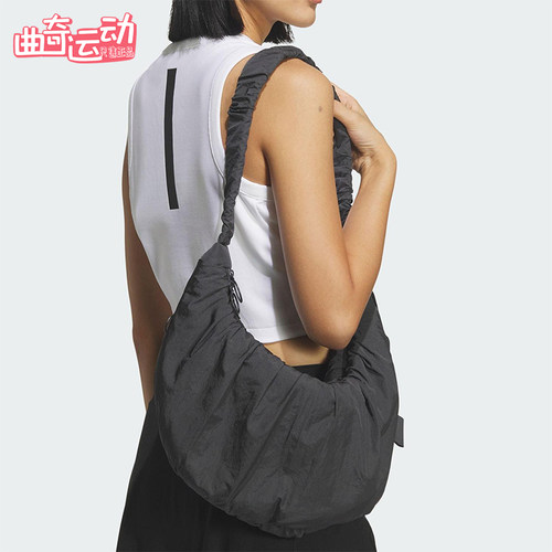 Adidas/阿迪达斯正品2026年春季女士经典运动收纳便携挎包JZ2143