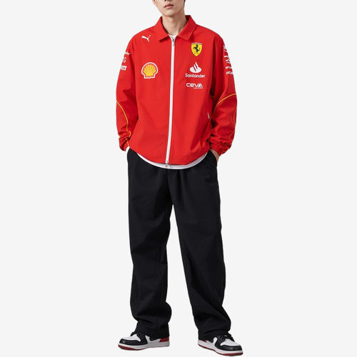 Puma彪马正品法拉利赛车系列男翻领拉链长袖内胆夹克763598-01