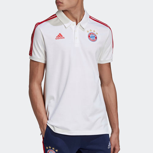 Adidas/阿迪达斯正品FCB 3S POLO 男子拜仁足球运动POLO衫 FR3973