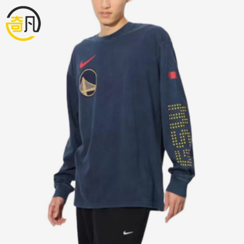 Nike/耐克正品男士印花舒适柔软透气圆领长袖T恤HJ2550-419