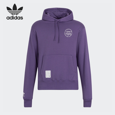 Adidas/阿迪达斯正品三叶草男女运动连帽卫衣套头衫IK4306