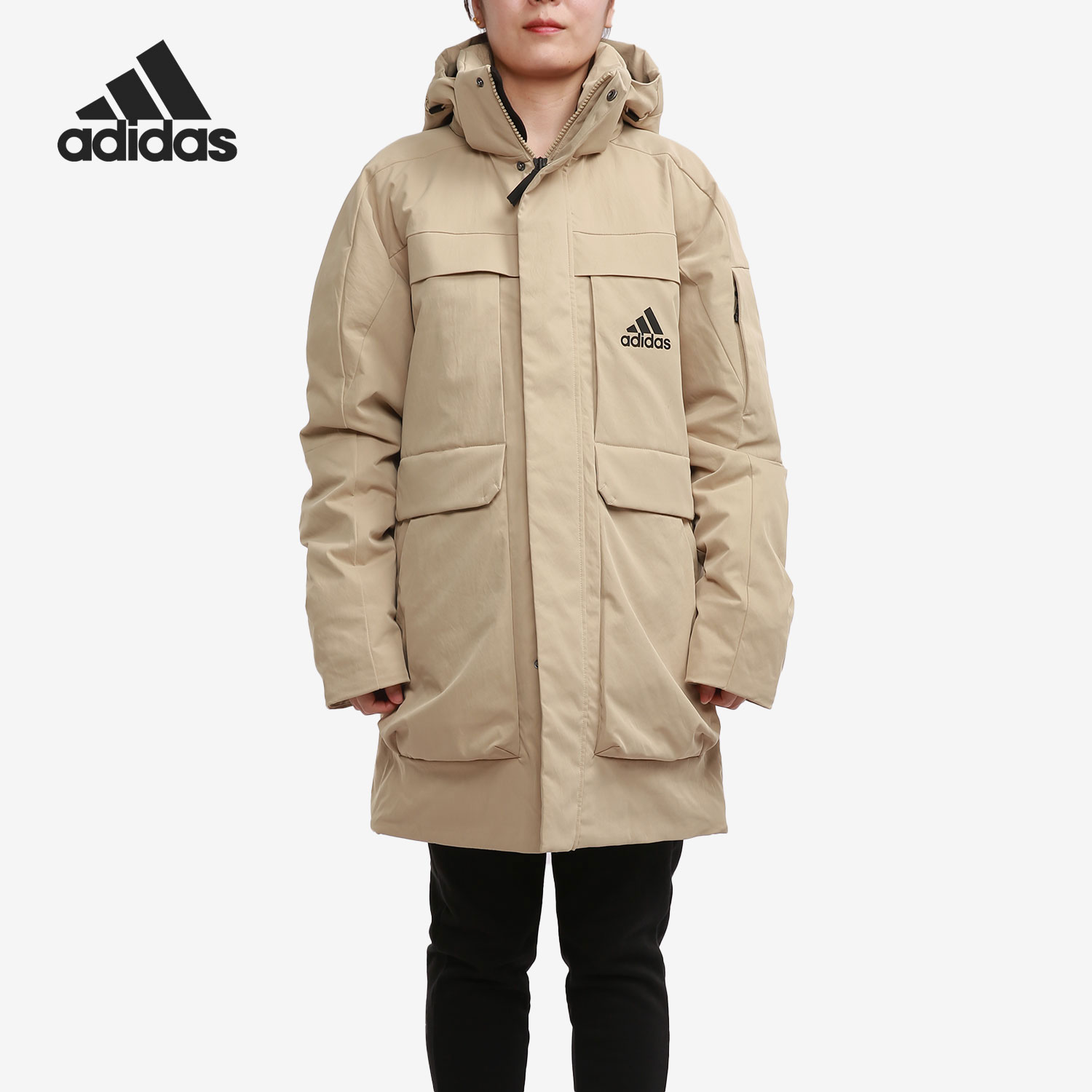 Adidas/阿迪达斯正品男女户外抗风运动600蓬鸭绒羽绒服GN9837