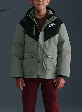 Nike/耐克正品冬季大童运动保暖工装休闲羽绒服IQ9990-320