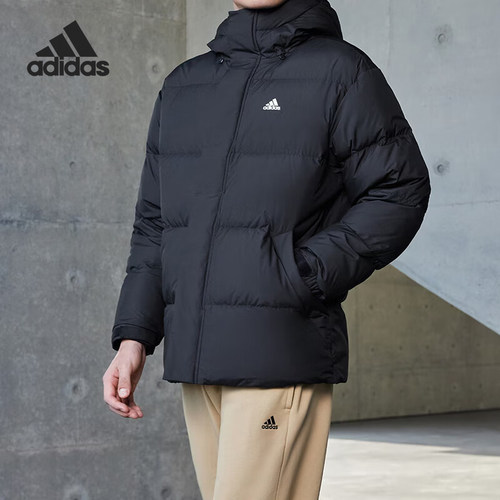 阿迪达斯正品男子运动羽绒服