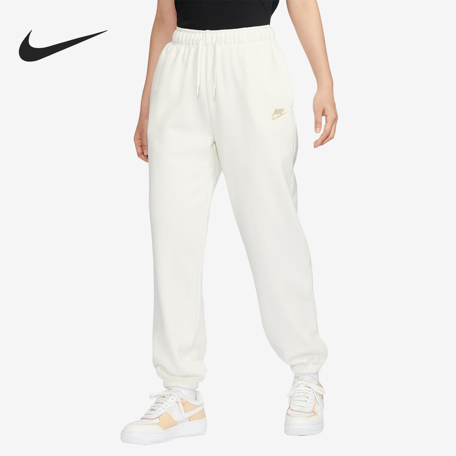 Nike/耐克正品冬季新款女子针织加绒保暖运动长裤FV3978-133