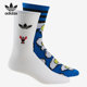 阿迪达斯正品 当季 新款 Adidas 高筒三叶草男女透气运动袜 HF6952