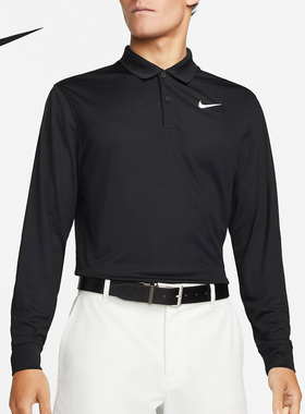 Nike/耐克正品新款男士高尔夫翻领运动长袖POLO衫DN2345-010