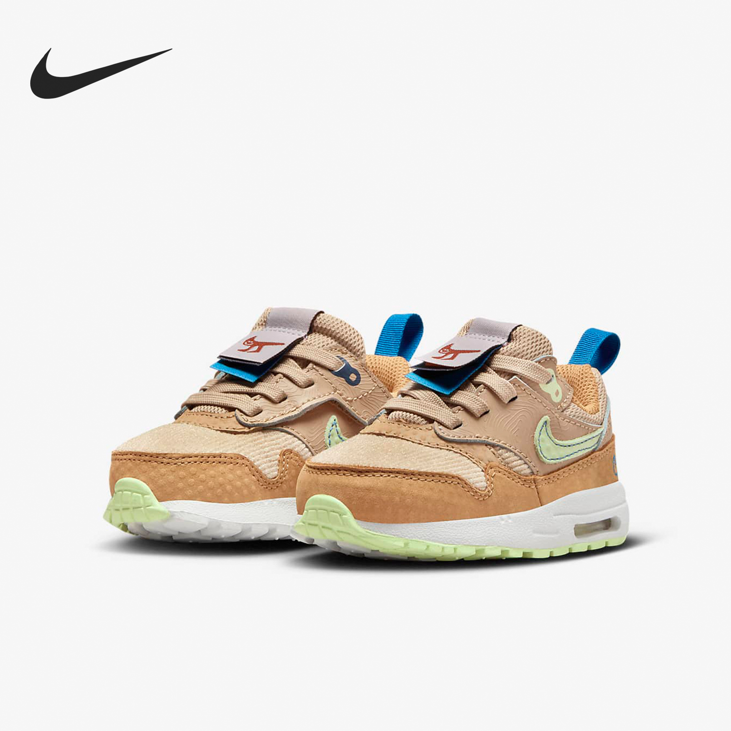 Nike/耐克正品Air Max 1婴童舒适透气运动休闲鞋FJ3287-200