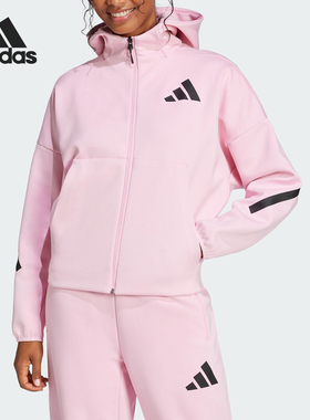 Adidas/阿迪达斯正品新款女士时尚宽松休闲夹克外套JC5393