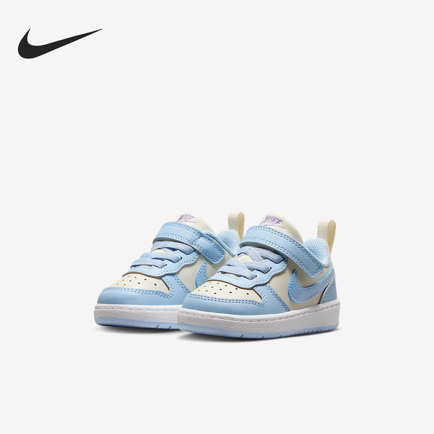 Nike/耐克正品COURT BOROUGH婴童运动轻便魔术贴休闲鞋IH4051-001