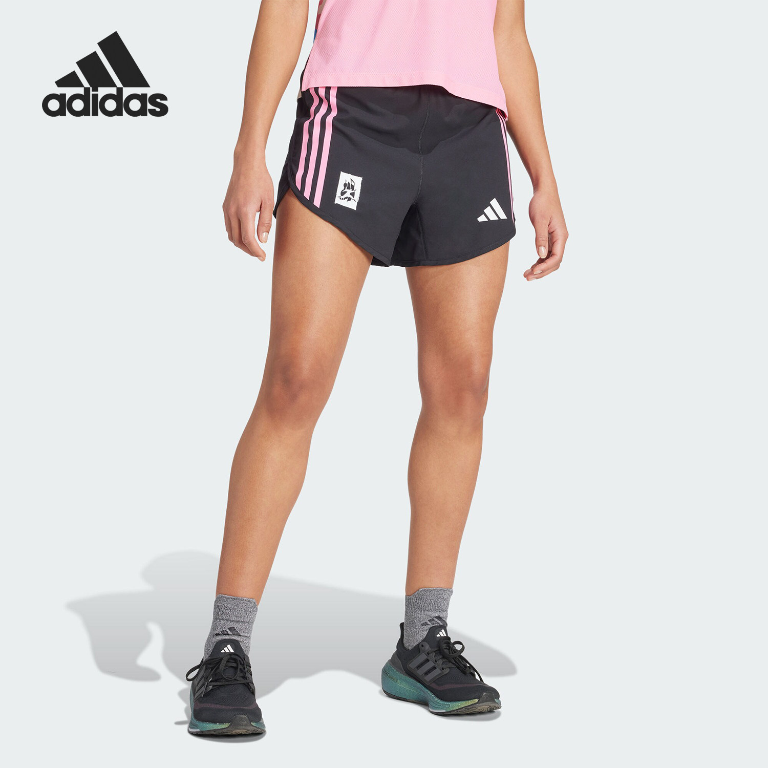 Adidas/阿迪达斯正品 SHHM SHORT W 女士跑步运动短裤IX7772