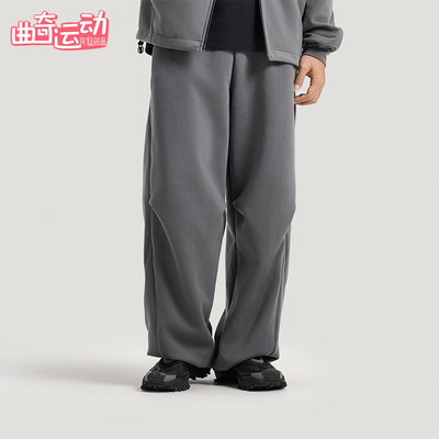 Adidas/阿迪达斯正品2026男士经典针织运动简约宽松长裤KG0748