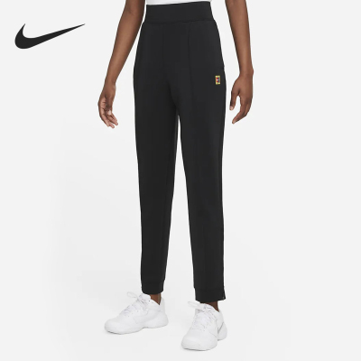 Nike/耐克正品新款女士高腰透气网球运动针织长裤DA4723-010