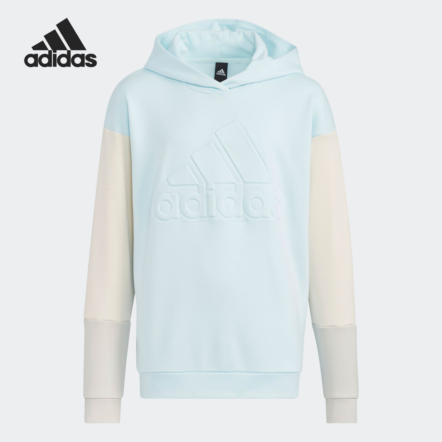 Adidas/阿迪达斯正品秋季新款儿童运动舒适连帽卫衣HM7182