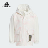 Adidas 小童梭织运动夹克外套IN6554 新款 阿迪达斯正品 秋季